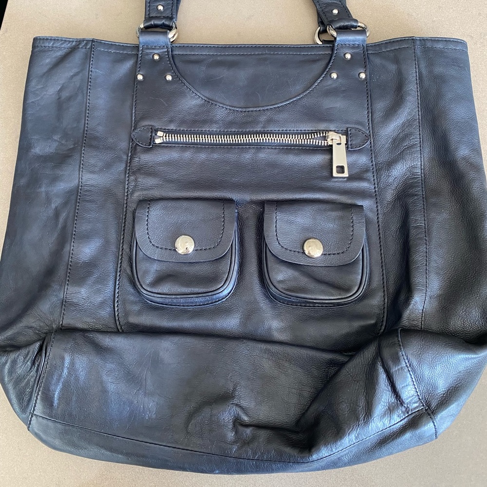 Deep Blue-Black Marc Jacob’s Oversized Tote